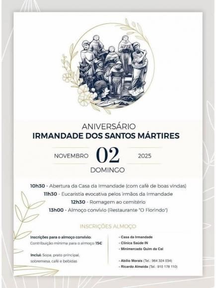 Aniversário da Irmandade dos Santos Mártires