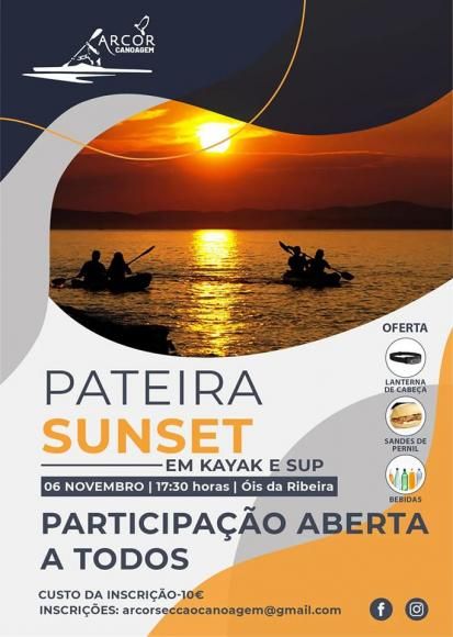 Atividades ao pôr do sol na nossa Pateira