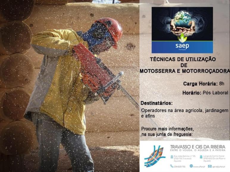 Formações de motosserras e motorroçadoras, tratores e fitofármacos. Formações de motosserras e motorroçadoras, tratores e fitofármacos.
