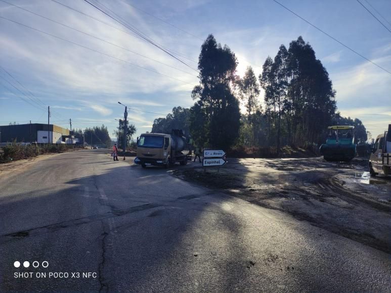 Obras de pavimentação