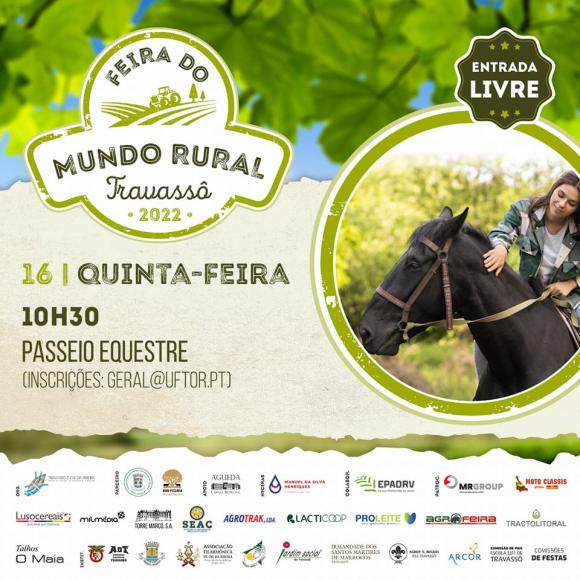 Passeio equestre da nossa Feira do Mundo Rural 