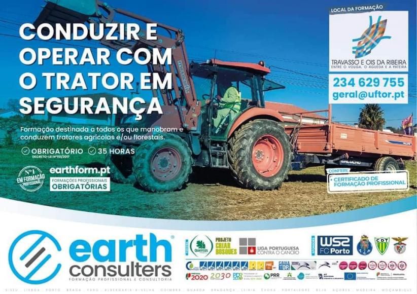 Conduzir e operar com o trator com segurança