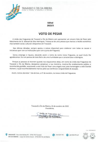 Voto de Pesar