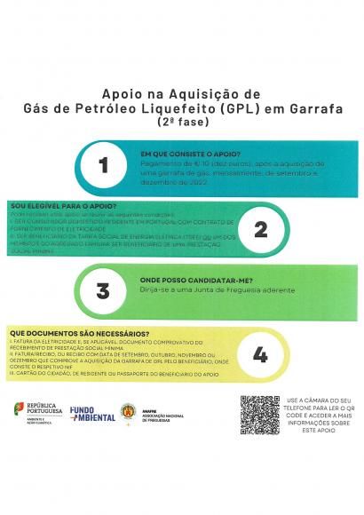 Apoio a aquisição de garrafas de Gás (GPL)