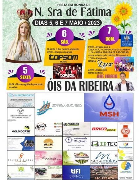 Festas de Nossa Senhora de Fátima em Óis da Ribeira