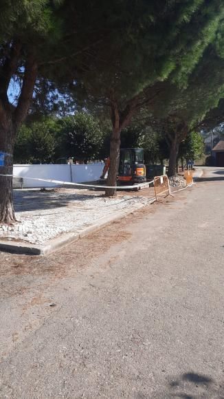 Requalificação da entrada do cemitério novo em Óis da Ribeira.