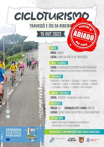 Aviso: adiamento ciclisturimo.