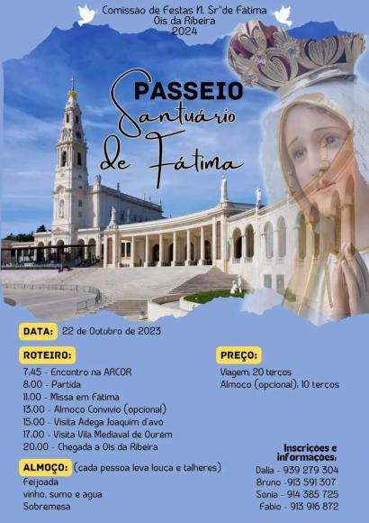 Passeio ao Santuário de Fátima