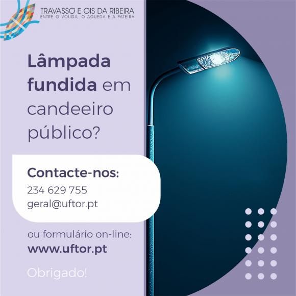 Lâmpada fundida - Comunicar