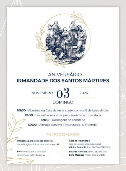 ANIVERSÁRIO DA IRMANDADE