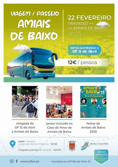 Vamos acompanhar a OF 12 de abril a Vila de Amiais de Baixo?