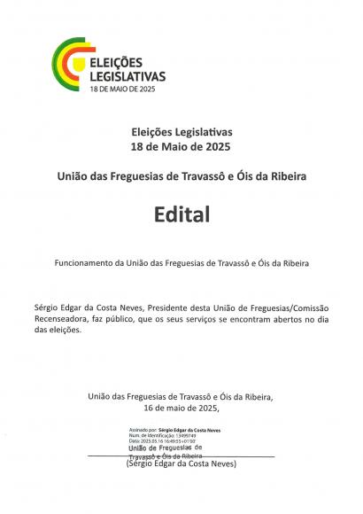 Eleições legislativas.