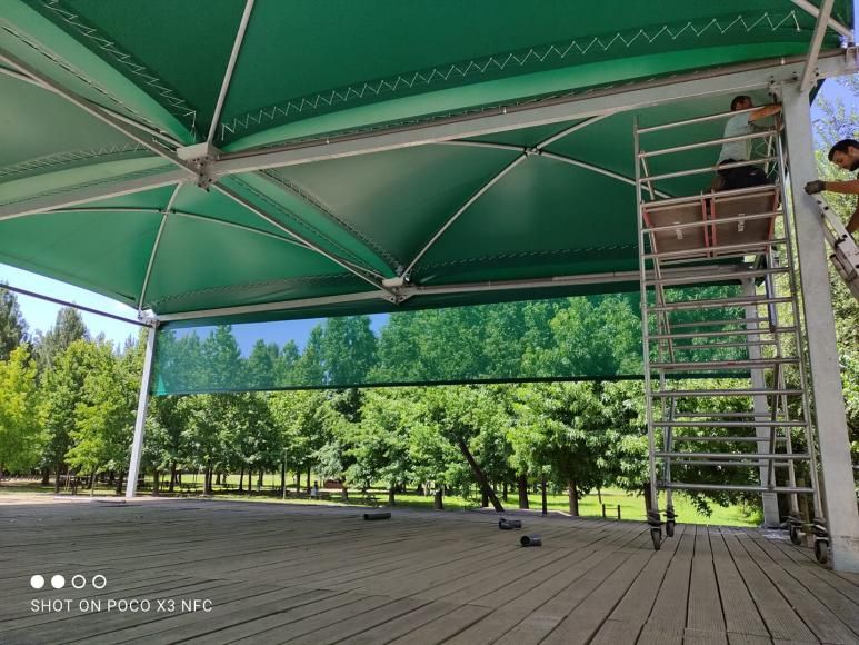 Palco no Parque Nossa Senhora do Amparo